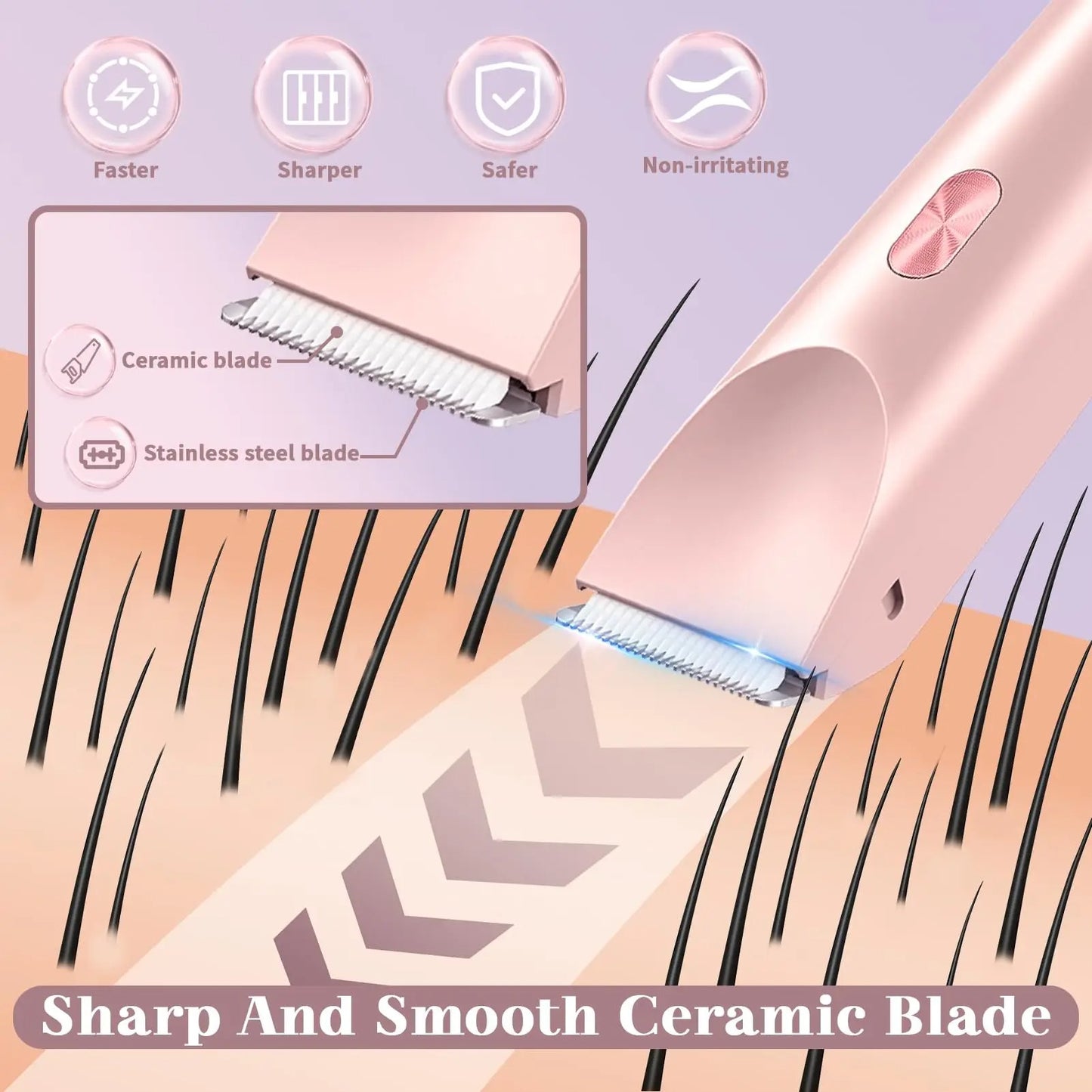 2 in 1 Electric Shaver for Women